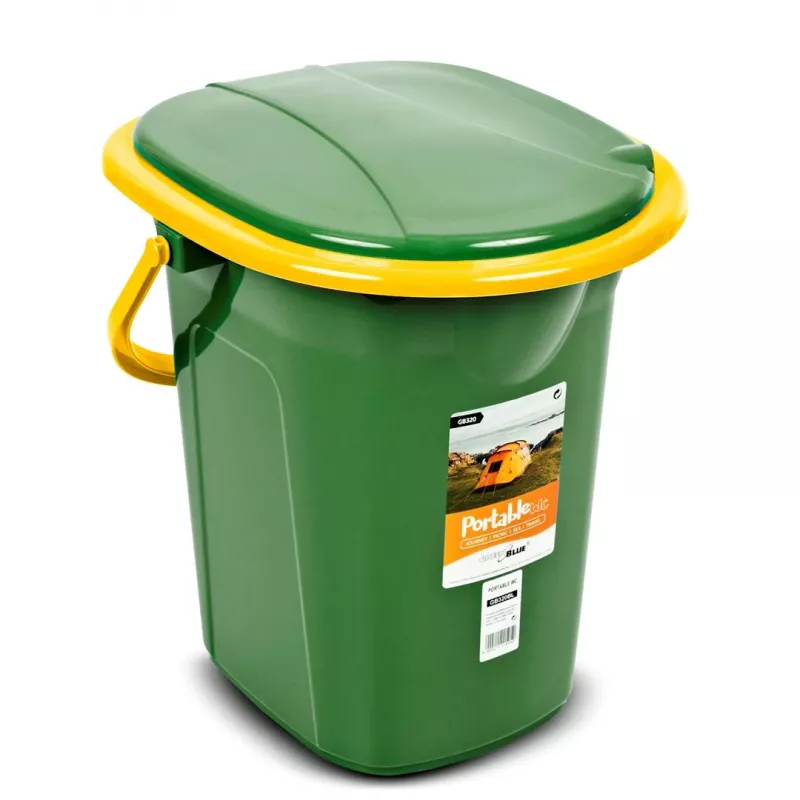 Przenośne wiaderko toaletowe GreenBlue GB320GO — Lekka toaleta turystyczna