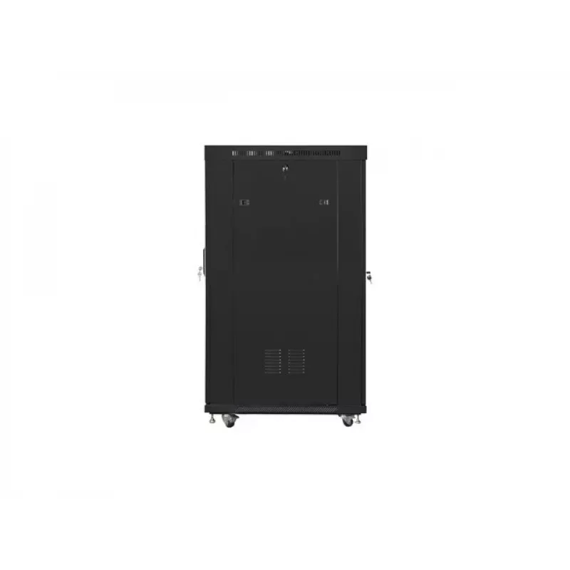 Wolnostojąca szafa 19 cali 22U 800x1000 z drzwiami szklanymi LCD (Flat Pack) V2 czarna