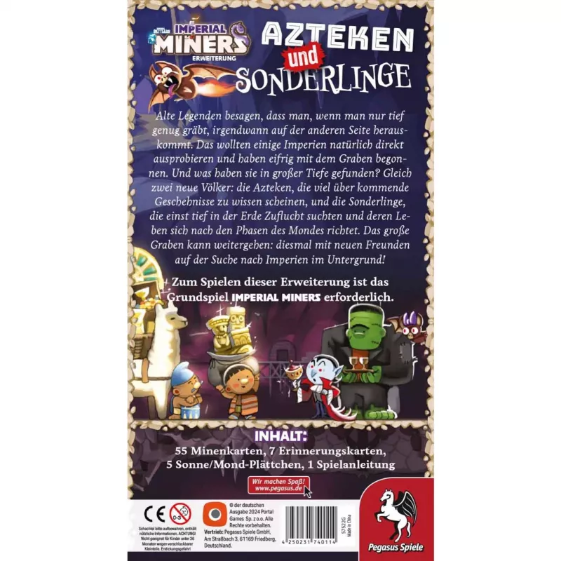 Imperial Miners: Azteken and Sonderlinge, rozszerzenie gry planszowej