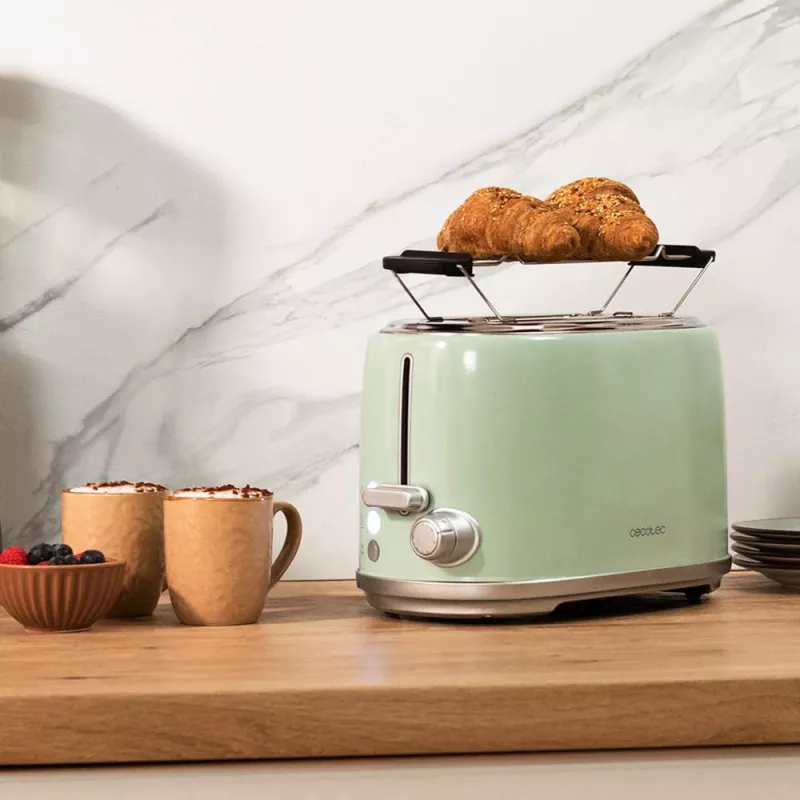 Toster Toast&Taste 1000 Retro Double Green (zielony, 980 W, na 2 kromki tostów)