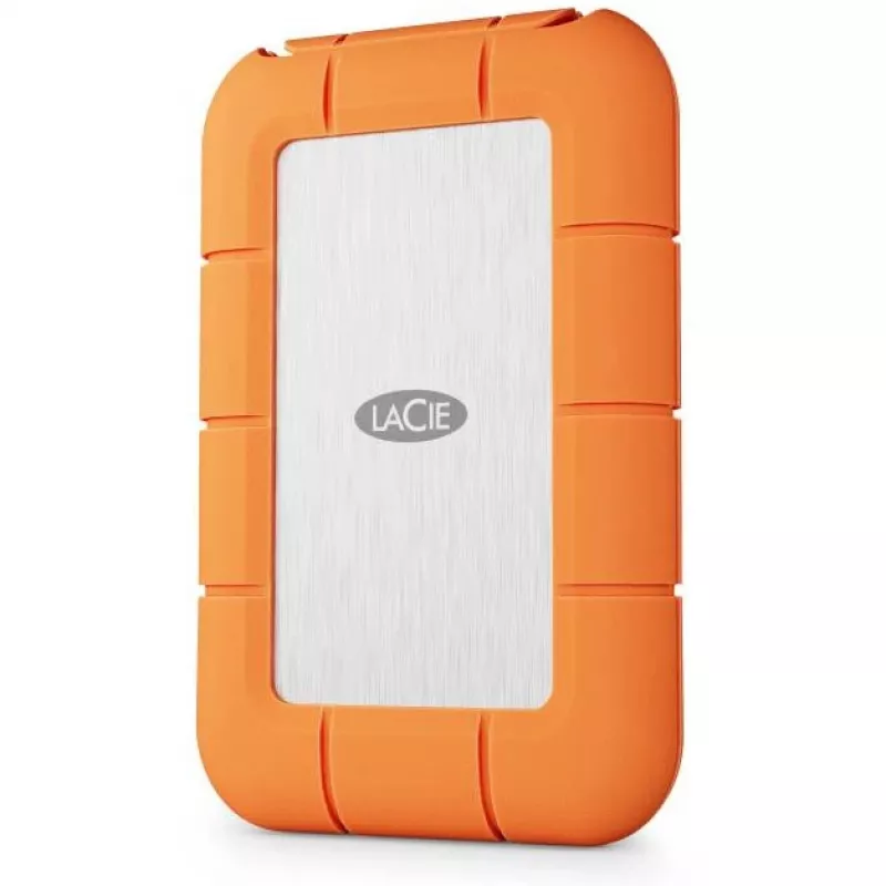Zewnętrzny dysk SSD LaCie STND4000400 4 TB USB4 Gen 3x2 Thunderbolt USB Type-C, pomarańczowy/stal nierdzewna