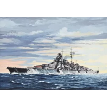 Model okrętu wojennego Revell Bismarck Zestaw do składania 1:700
