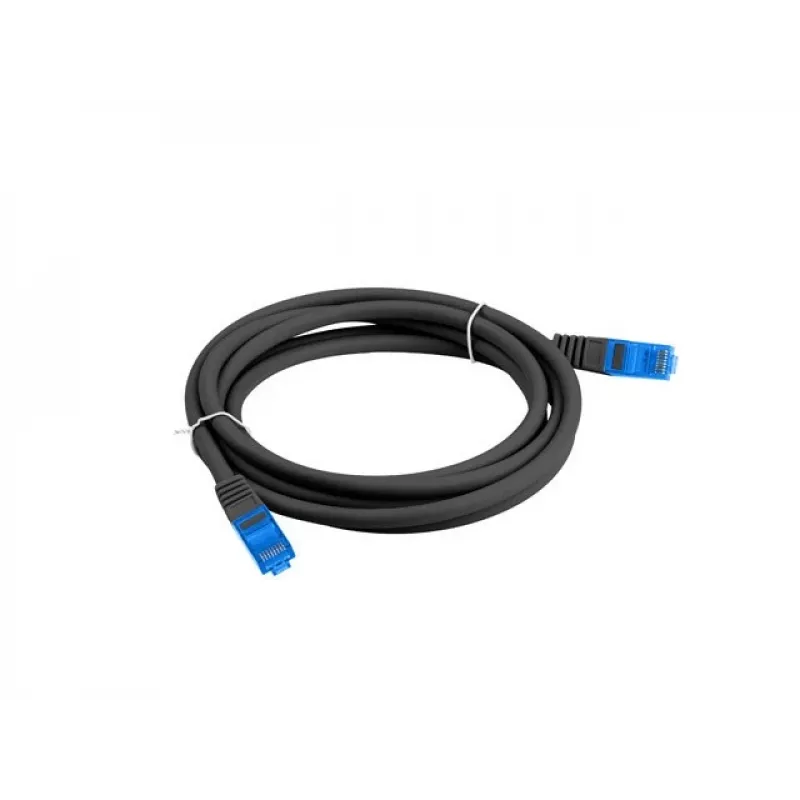 Kabel sieciowy LANBERG Cat6a S/FTP RJ-45 PCF6A-10CC-0500-BK, 5 m, LSZH, 26 AWG, CCA, czarny