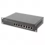 Przełącznik DIGITUS 10-calowy Gigabit Ethernet 8-portowy niezarządzalny - 8x Gigabit RJ45, montowany w szafie rack