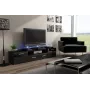 Cama stojak TV EVORA 200 wenge/czarny połysk
