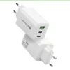 Ładowarka sieciowa everActive SQ-655Q 65W, 1×USB-A + 2×USB-C szybkie ładowanie
