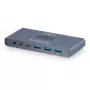 Przełącznik KVM DIGITUS USB-C 3.0 HDMI 2-portowy 4K60Hz, USB-C/USB-A, aluminium, 135×60×30 mm