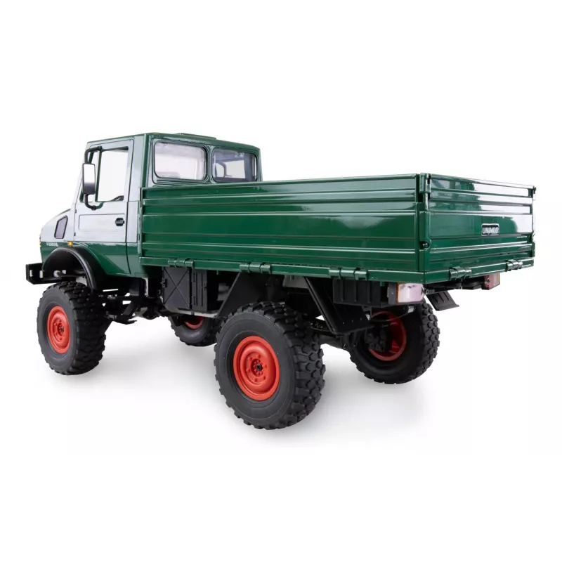 Zdalnie sterowany samochód Amewi Mercedes‑Benz Unimog w skali 1:12 4WD, zielony