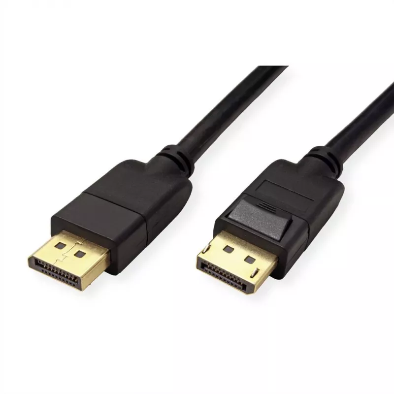 Kabel DisplayPort ROLINE zielony 11445812 3 m Czarny