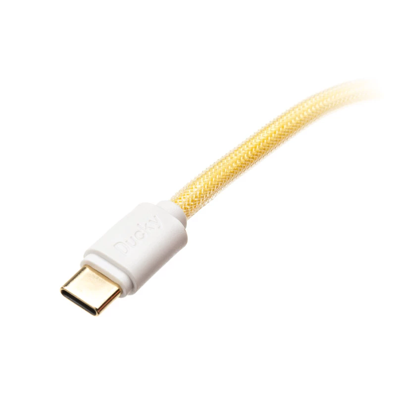 Ducky Premicord Afterglow Spiralny kabel, USB Type-C do Type-A - 1,8 m