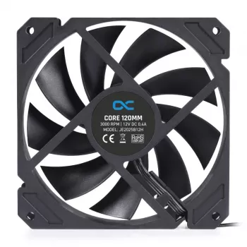 Wentylator Alphacool 12 cm 3000 RPM 7,83 mmH2O Podwójne łożysko kulkowe Czarny 120x120x25 mm