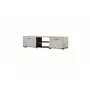 Szafka RTV cama meble SOHO 140x43x37 cm — blat kaszmirowy, stelaż czarny