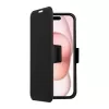 Etui na telefon SCREENOR Clever dla Apple iPhone 17 — kompatybilne z MagSafe, skóra ekologiczna z ramką TPU, czarny