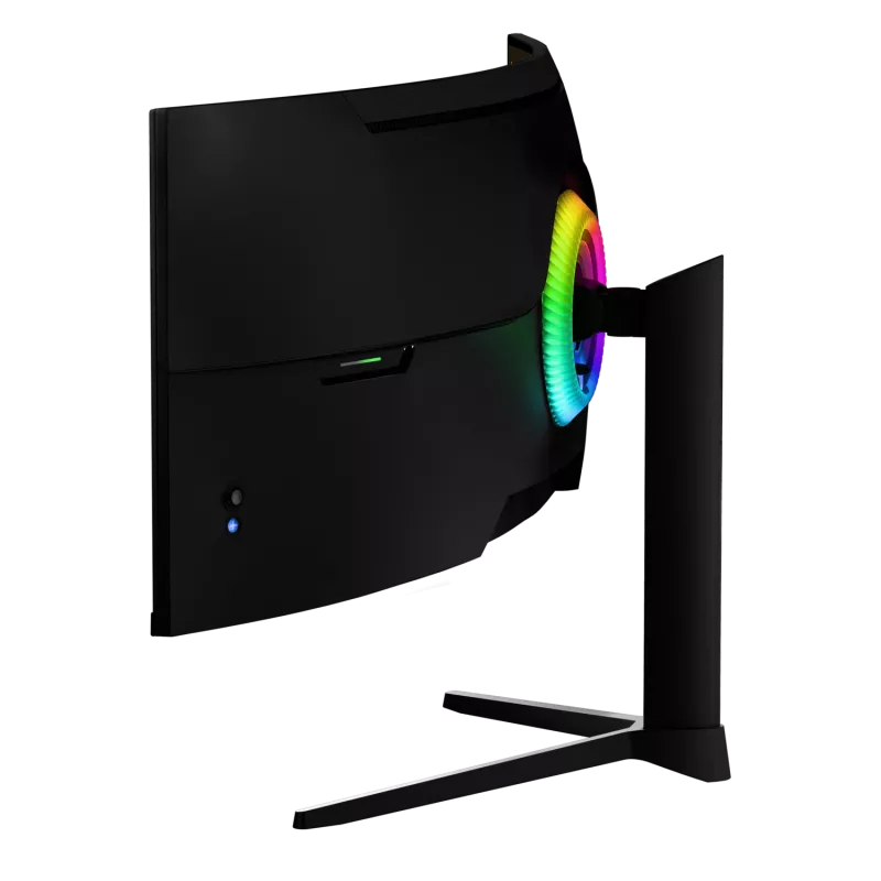 49-calowy zakrzywiony monitor LED Arozzi Nova — 5120 x 1440 Dual QHD, panel VA, 4 ms, koncentrator USB, VESA