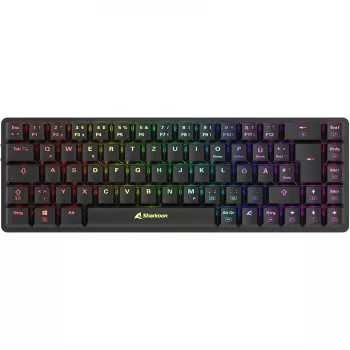 Sharkoon PureWriter W65 Klawiatura Gaming RF Bezprzewodowa QWERTZ Niemiecki Czarny