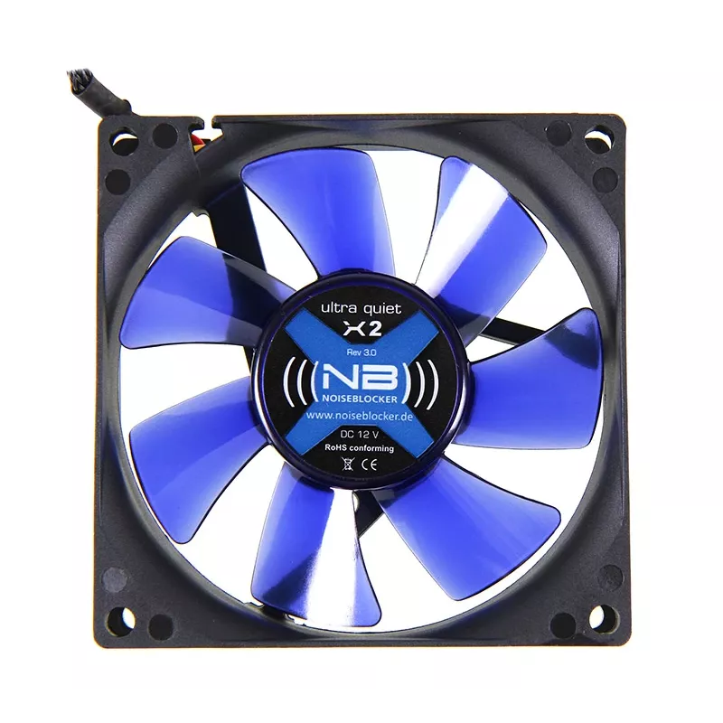Fan Noiseblocker CzarnySilentFan X2 8 cm 1800 RPM 45 m³/h Czarny