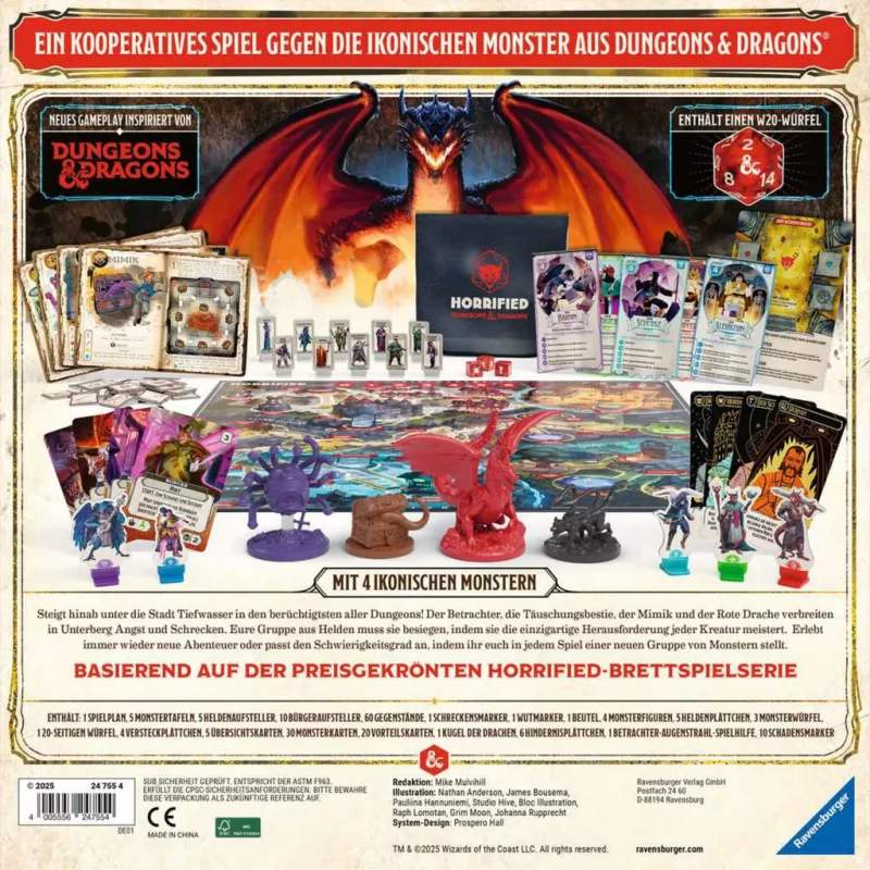 Horrified Dungeons & Dragons, Gra planszowa