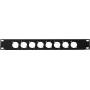 Panel przedni Omnitronic Z-19 8x XLR D-Type 1U - adapter rackowy z ośmioma złączami XLR
