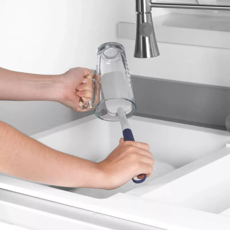 Szczotka do naczyń Beldray LA032814FEU7 Deep Clean Rubber, gumowe włosie, ergonomiczny uchwyt