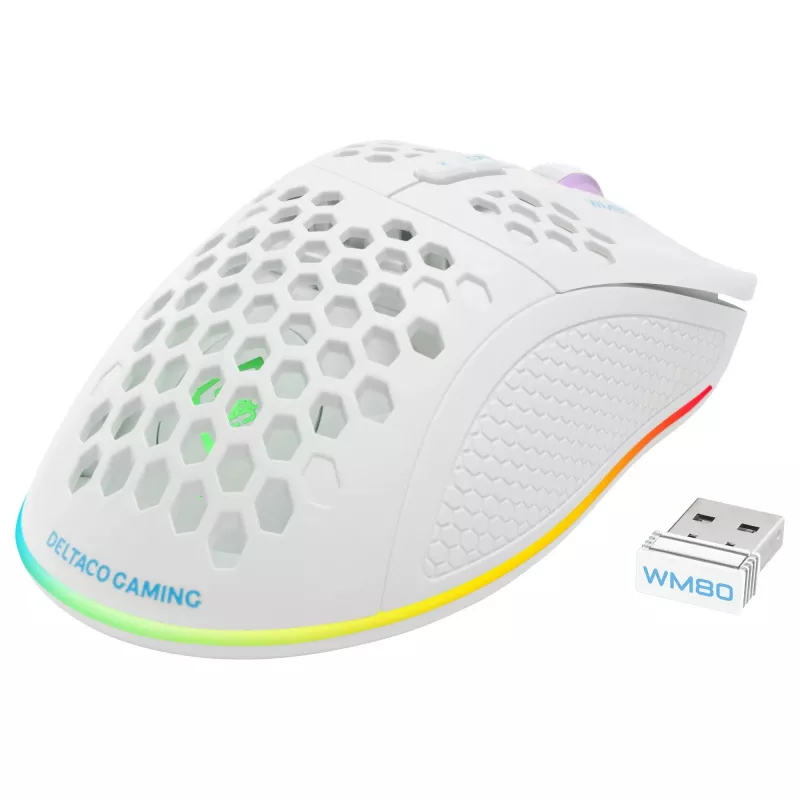 Mysz dla graczy Deltaco GAM-120-W RF Bezprzewodowa USB Type-C