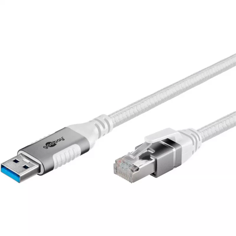 Kabel Ethernet USB-A 3.2 Gen1 Wtyk > RJ-45 Wtyk, Adapter LAN