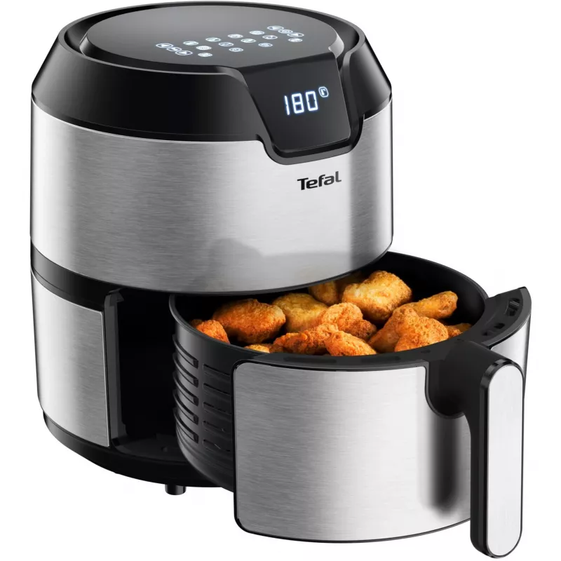 Tefal Easy Fry EY401D Single 4.2 L Stand-alone 1500 W Frytkownica beztłuszczowa Czarny, Stal nierdzewna