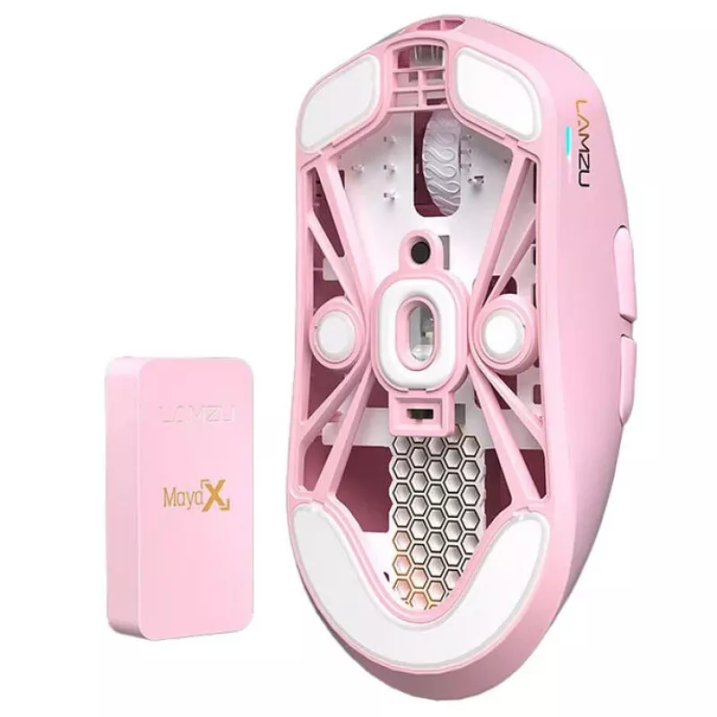 Mysz Lamzu MAYA X 8K bezprzewodowa mysz gamingowa Light Pink USB