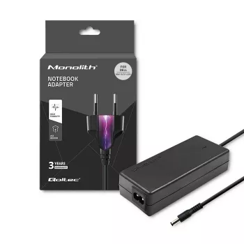 Qoltec 51516.90W Zasilacz do Dell | 90W | 19,5V | 4,62A | 4,5*3,0+pin | +przewód zasilający