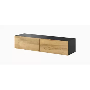Cama TV stand VIGO 140 30/140/40 Czarny/wotan oak