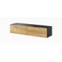 Cama TV stand VIGO 140 30/140/40 Czarny/wotan oak