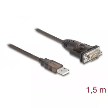 DeLOCK Adapter USB 2.0 Typ-A na szeregowy RS-232 D-Sub 9-pin męski 1,5m