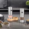 Młynek do soli i pieprzu Caso | SpiceDuo | Elektryczny | Obudowa ze stali nierdzewnej | Litowy