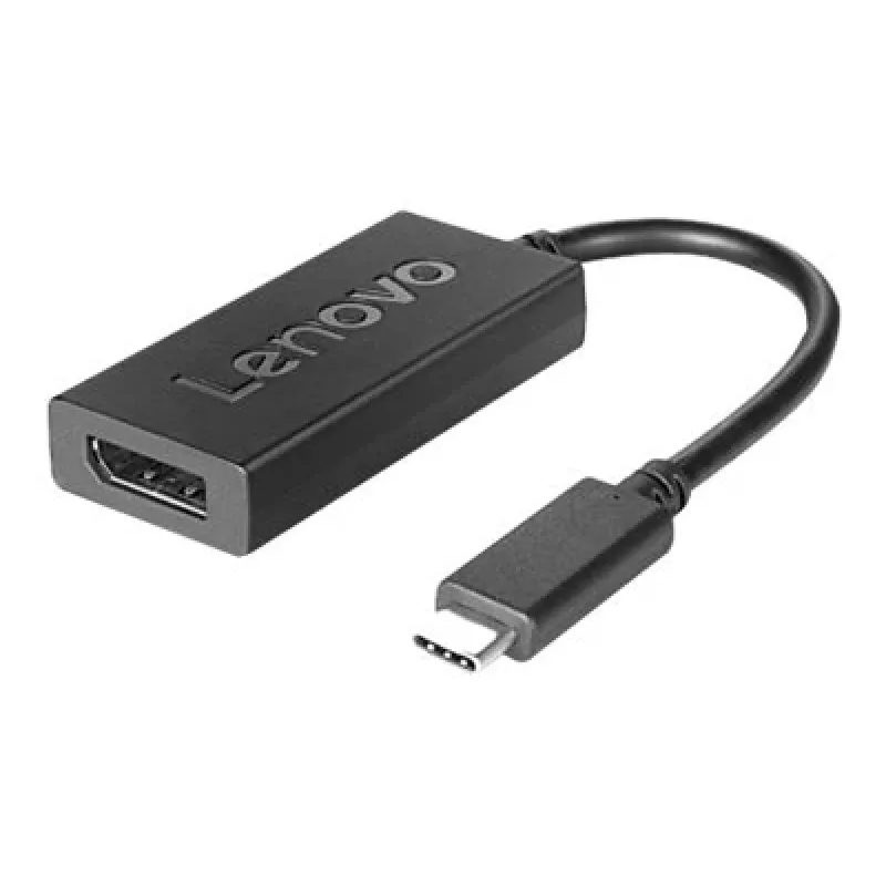 Lenovo 4X90Q93303 adapter kabla wideo 0,2 m USB Type-C DisplayPort Czarny