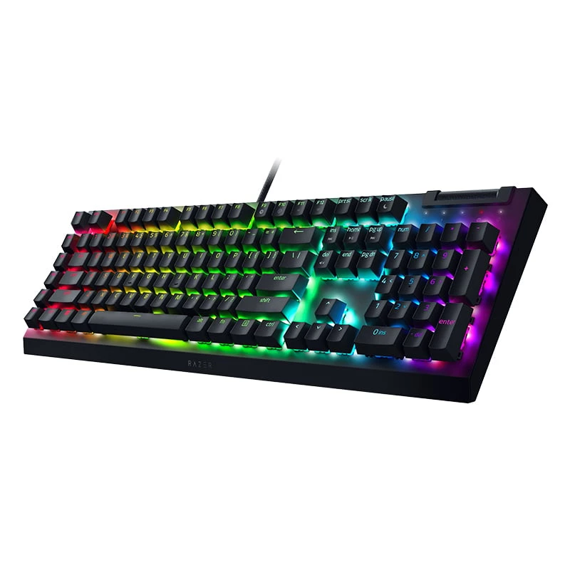 Razer BlackWidow V4 X Mechaniczna Klawiatura Gamingowa, Przełącznik Yellow, Układ US, Przewodowa, Czarna Razer