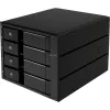 SilverStone SST-FS304-12G zewnętrzna obudowa na 3,5-calowe dyski, 4-kieszeniowa - czarna