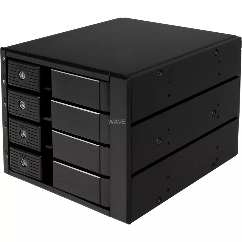 SilverStone SST-FS304-12G zewnętrzna obudowa na 3,5-calowe dyski, 4-kieszeniowa - czarna