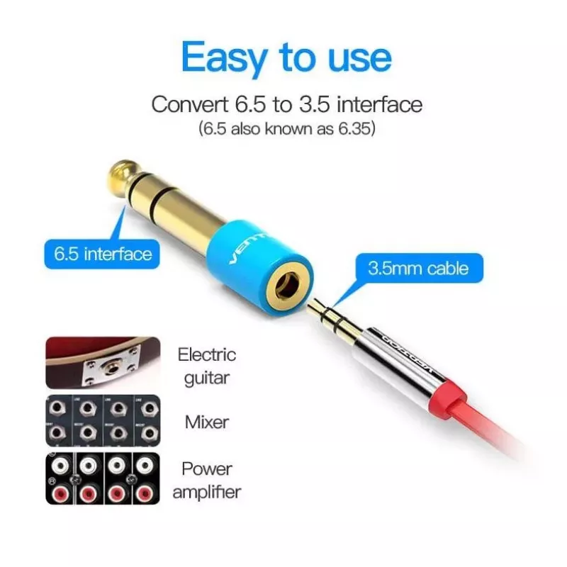 Adapter Audio 6.35MM to 3.5MM/VAB-S01-L Vention