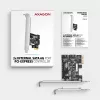Axagon PCES-SJ2 karta interfejsu/adapter wewnętrzny SATA
