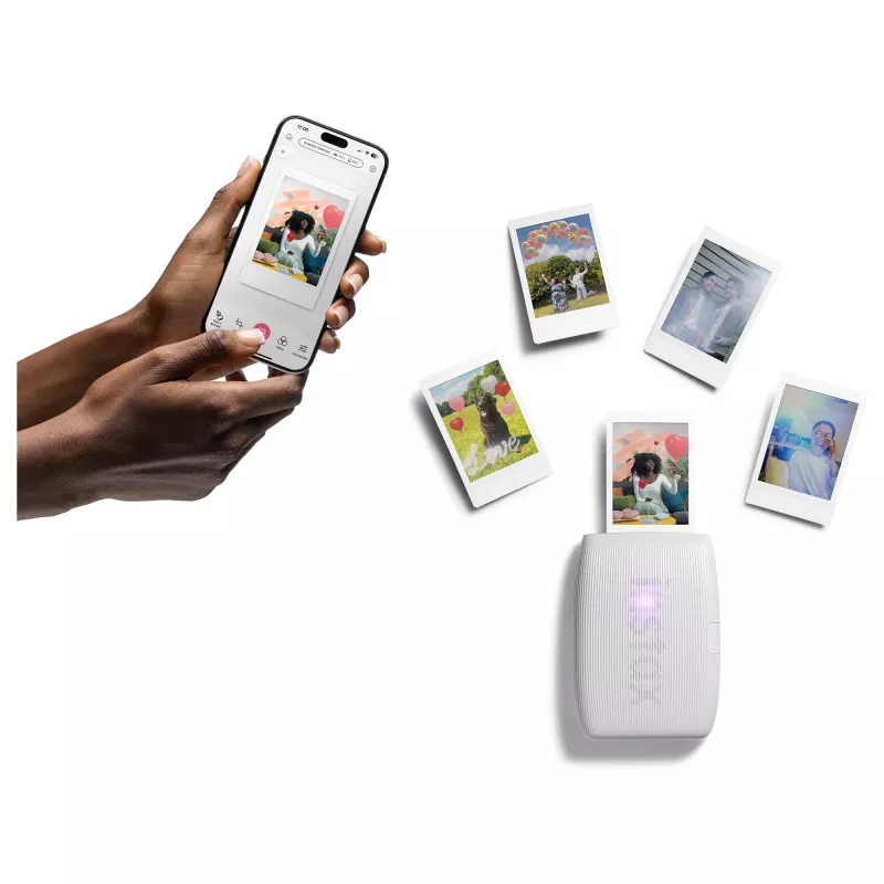 Drukarka fotograficzna Fujifilm Instax Mini Link 3 biały Bluetooth przenośna drukarka natychmiastowa do zdjęć ze smartfona