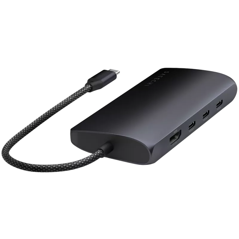 Satechi USB-C Multiport Adapter ST-P8KED — 6 portów, obsługa rozdzielczości 8K