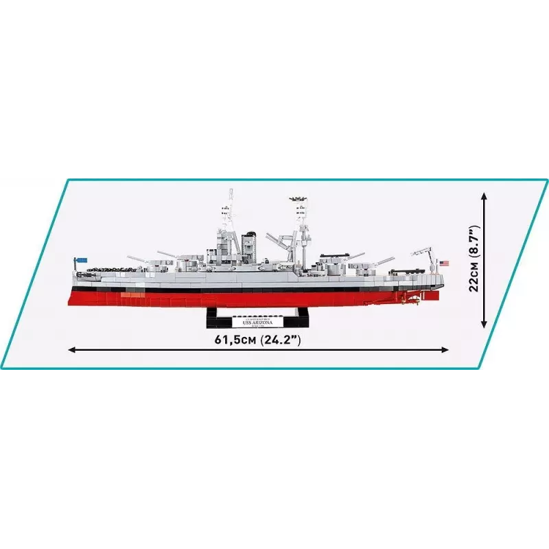 Klocki USS Arizona BB-39 2046 klocków