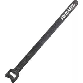 VOLTCRAFT opaska zaciskowa na rzep 200mm (dł. x szer.) 200 mm x 12 mm ciemnoszara 10 szt. (VC-10547725)