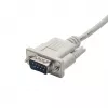 Kabel szeregowy RS-232 Akyga AK-CO-03, D-Sub 9-pin męski–męski, nieskrosowany, 2 m, biały