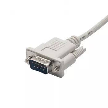 Kabel szeregowy RS-232 Akyga AK-CO-03, D-Sub 9-pin męski–męski, nieskrosowany, 2 m, biały