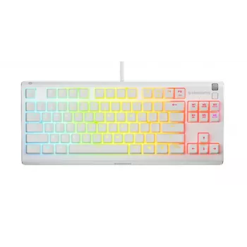Klawiatura SteelSeries Apex 3 TKL US, biała