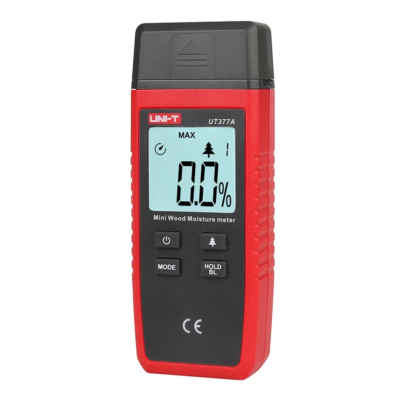 Wilgotnościomierz UNI-T UT377A do drewna i materiałów budowlanych, kompaktowy ręczny tester wilgotności