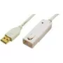 LogiLink Przedłużacz USB 2.0, Długość: 12,0 m, Wtyk USB-A do Gniazda USB-A, Rozszerzenie (UA0092)