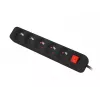 Przedłużacz zasilający Lanberg PS1-05E-0300-BK 3 m 5 gniazd AC Wewnętrzny Biały
