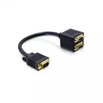 Adapter VGA DeLOCK 65060 męski na 2x żeński 0,2 m