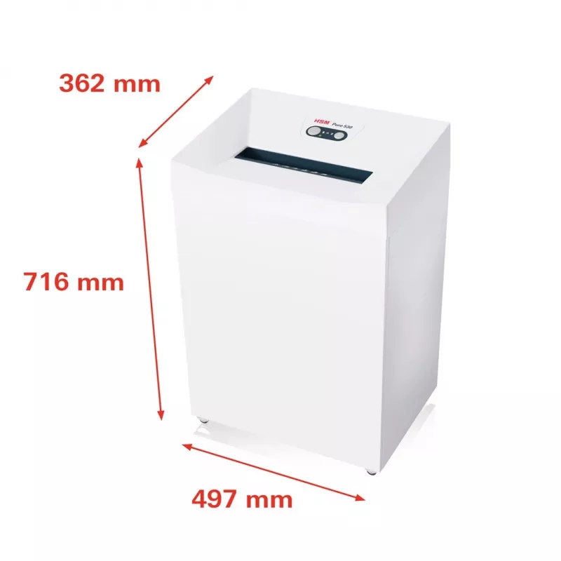 Niszczarka HSM Pure 530 cięcie cząsteczkowe 30 cm 55 dB